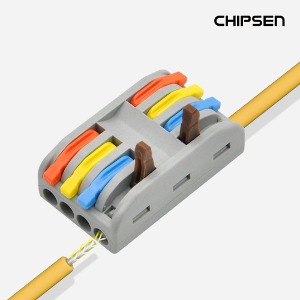 레버형커넥터(색상별 구분연결) PCT-4-4전선규격:0.08~2.5(4.0)mm²